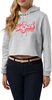 League-Legacy Women's NC State Wolfpack Ash Cropped Hoodie