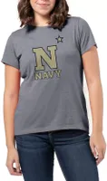 League-Legacy Women's Navy Midshipmen Grey Intramural Classic T-Shirt