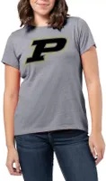 League-Legacy Women's Purdue Boilermakers Grey Intramural Classic T-Shirt