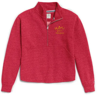 League-Legacy Women's USC Trojans Cardinal Victory Springs Quarter-Zip