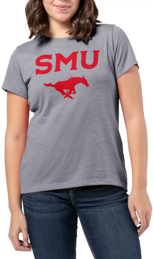 League-Legacy Women's Southern Methodist Mustangs Grey Intramural Classic T-Shirt