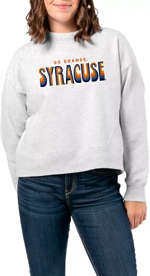 League-Legacy Women's Syracuse Orange Ash Boxy Crew Neck Sweatshirt