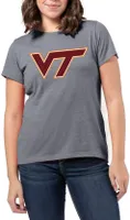 League-Legacy Women's Virginia Tech Hokies Grey Intramural Classic T-Shirt