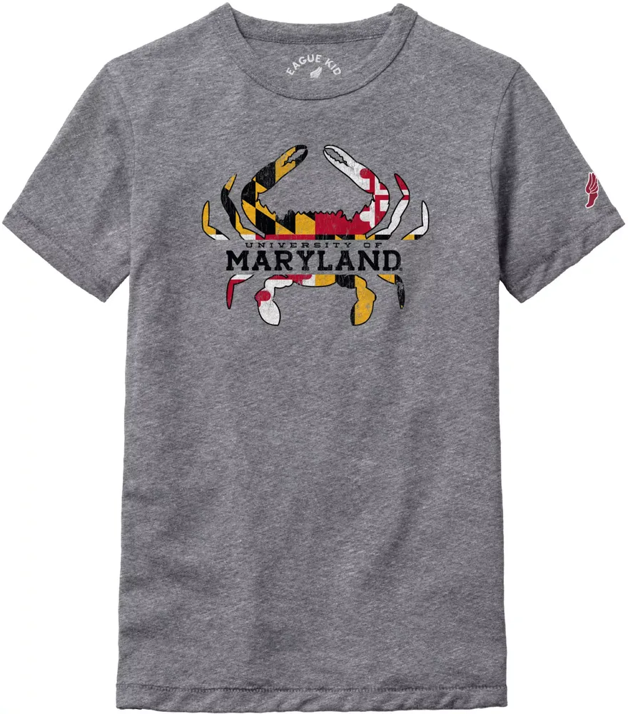 League-Legacy Youth Maryland Terrapins Grey Victory Falls T-Shirt