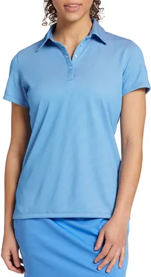 Walter Hagen Women's Jacquard Mesh Short Sleeve Golf Polo