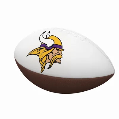 Logo Minnesota Vikings Full Size Autograph Football