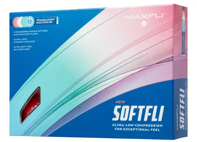 Maxfli Women's 2023 Softfli Matte Multicolor Golf Balls