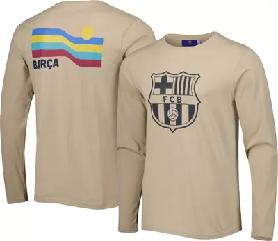 Sport Design Sweden FC Barcelona Shield 2-Hit Tan Long Sleeve Shirt