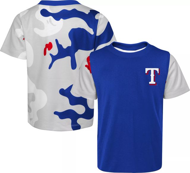 Dick's Sporting Goods MLB Team Apparel Youth Texas Rangers Blue Practice  T-Shirt