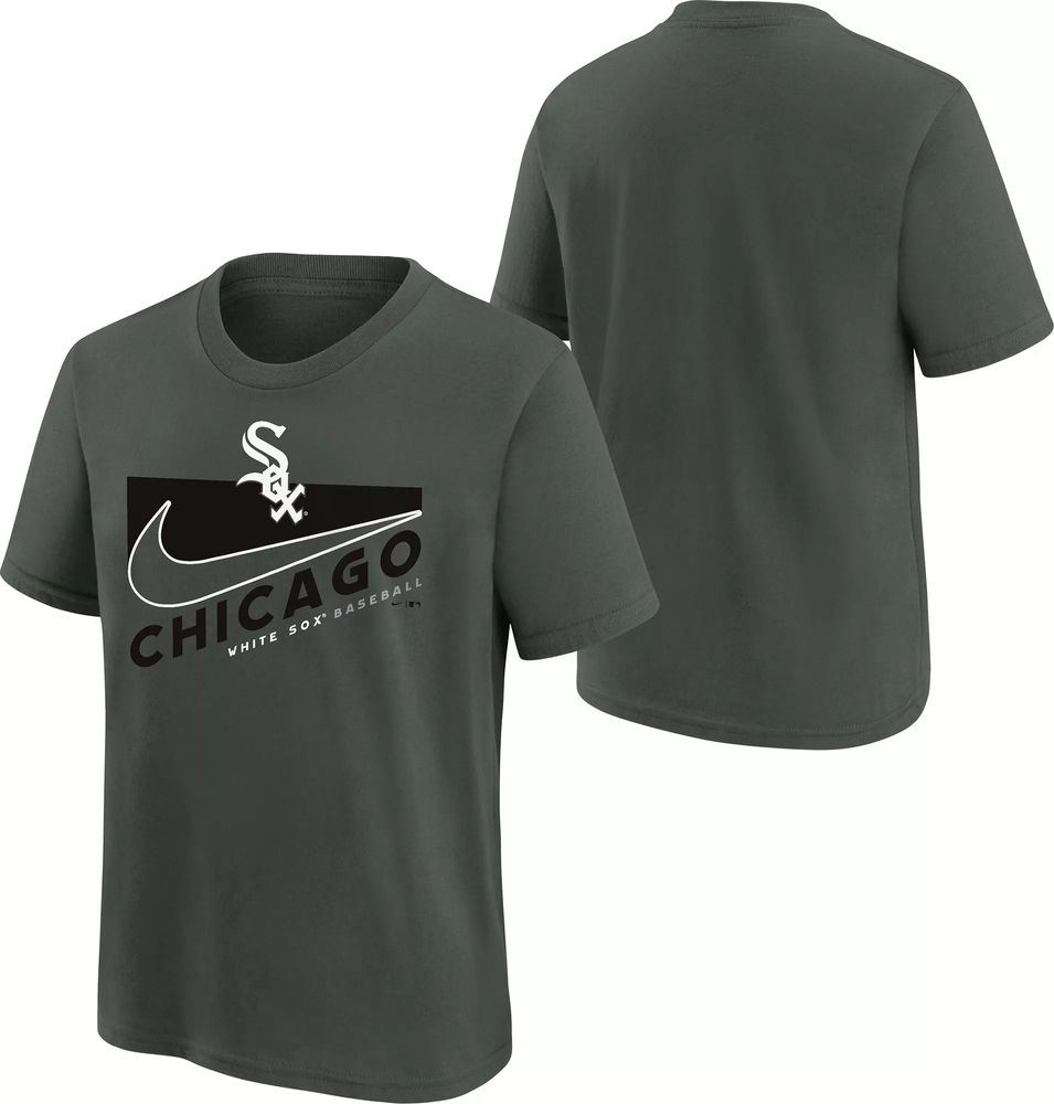 MLB Little Kids' Chicago White Sox Black Logo T-Shirt