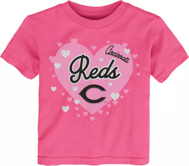 Dick's Sporting Goods MLB Team Apparel Toddler Cincinnati Reds Dark Pink T- Shirt
