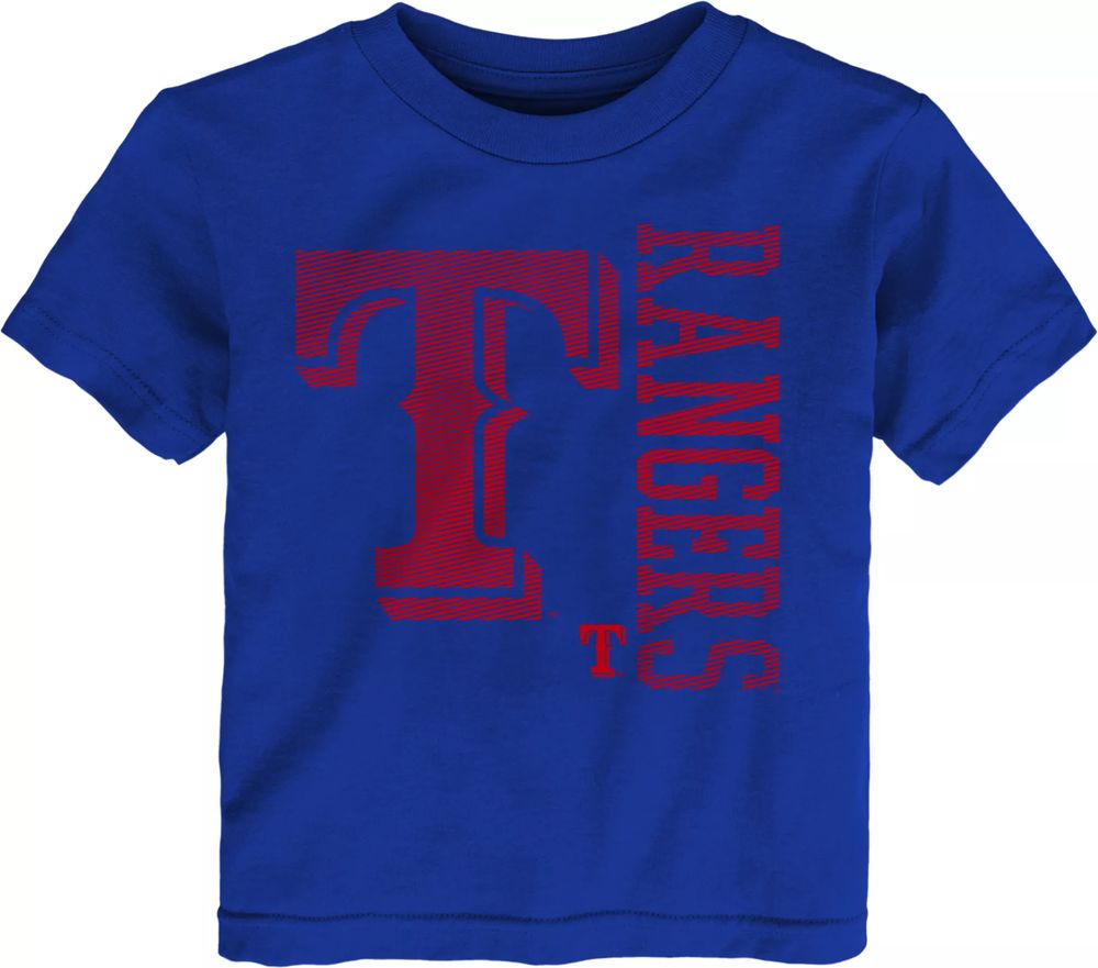 Dick's Sporting Goods MLB Team Apparel Youth Texas Rangers Blue Practice T- Shirt