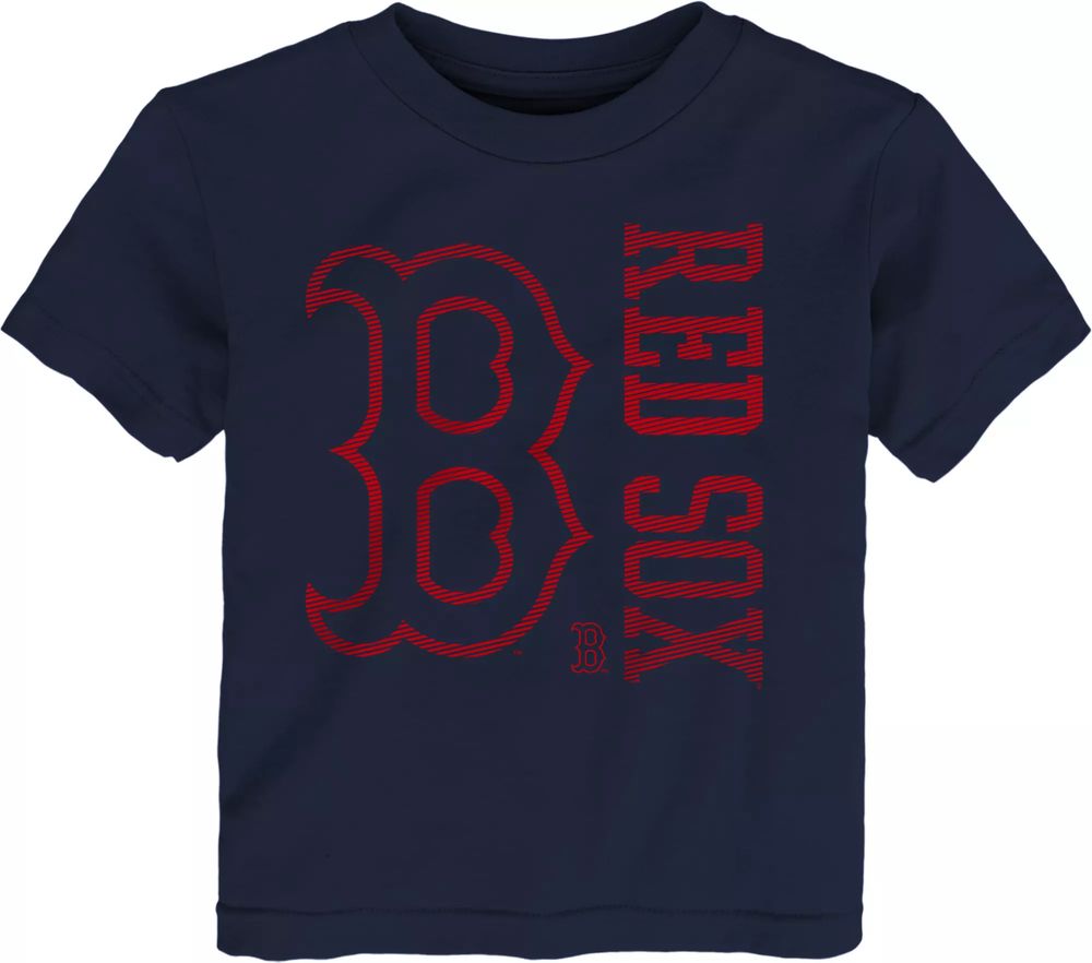 Boston Red Sox Youth V-Neck T-Shirt - White/Navy