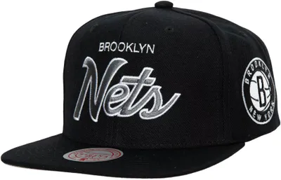 Mitchell & Ness Men's Brooklyn Nets Two Tone Hardwood Classic Snapback Hat