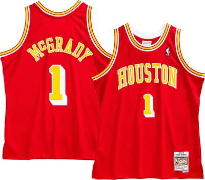 Mitchell & Ness Men's 2004 Houston Rockets Tracy McGrady #1 Red Hardwood Classics Swingman Jersey