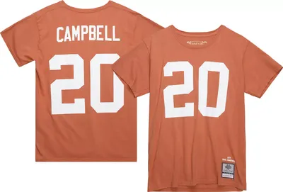 Mitchell & Ness Men's Texas Longhorns Earl Campbell #20 Burnt Orange T-Shirt