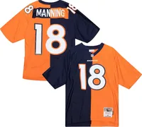 Mitchell & Ness Men's Denver Broncos Peyton Manning #18 2015 Split Throwback Jersey