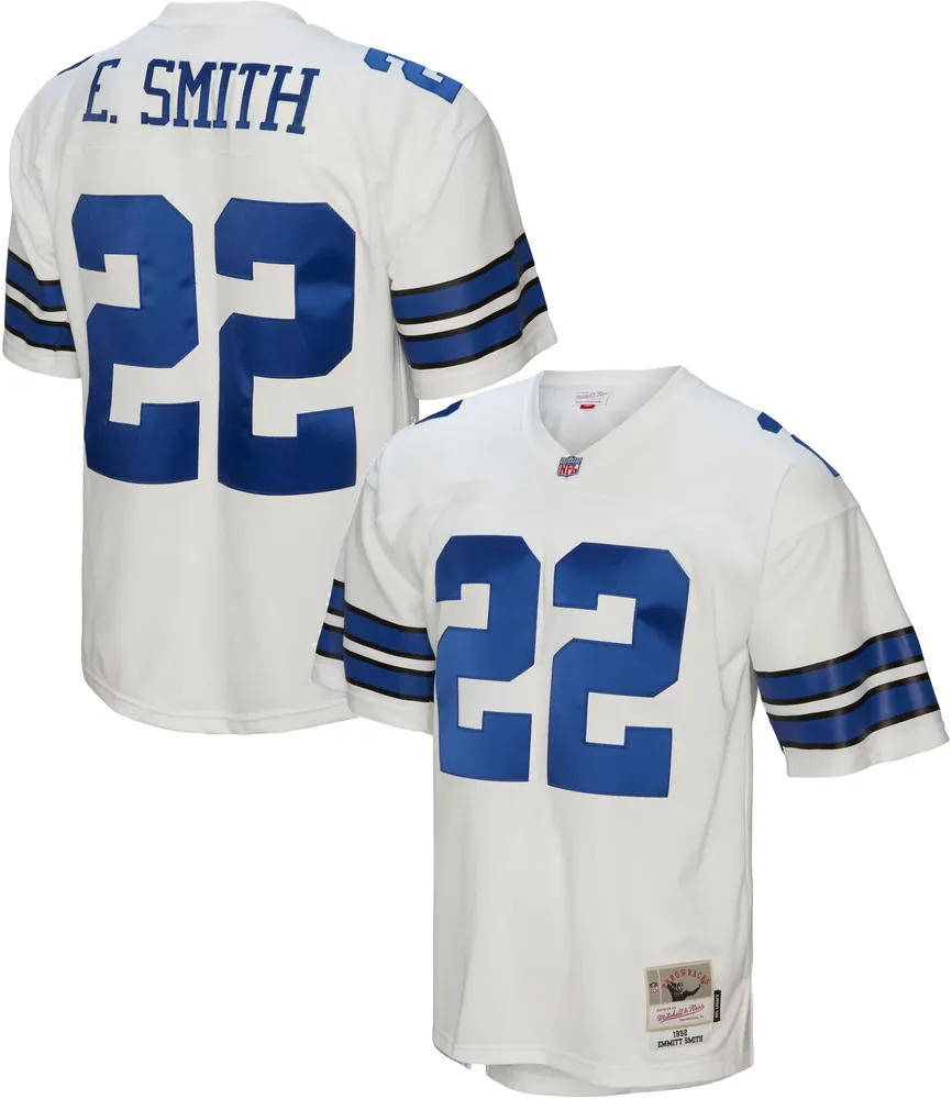 Mitchell & Ness Men's Dallas Cowboys Emmitt Smith #22 White 1992 Game Jersey