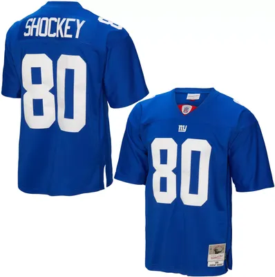 Mitchell & Ness Men's New York Giants Jeremy Shockey #80 2005 Royal Throwback Jersey