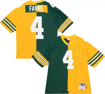 Mitchell & Ness Men's Green Bay Packers Brett Favre #4 1996 Split Throwback Jersey