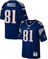 Mitchell & Ness Men's New England Patriots Randy Moss #81 2007 Navy Throwback Jersey