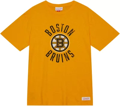 Mitchell & Ness Boston Bruins 2023 Slub Gold T-Shirt