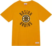 Mitchell & Ness Boston Bruins 2023 Slub Gold T-Shirt