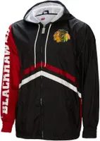 Mitchell & Ness Chicago Blackhawks Undeniable Black Windbreaker Jacket