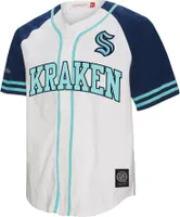 Mitchell & Ness Seattle Kraken White Baseball Jersey