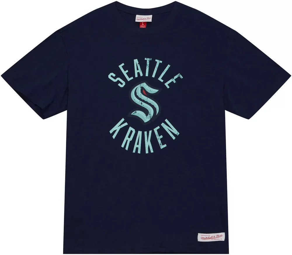 Mitchell & Ness Seattle Kraken 2023 Slub Navy T-Shirt