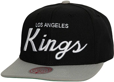 Mitchell & Ness Los Angeles Kings Script 2-Tone Snapback Adjustable Hat