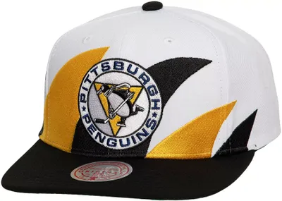 Mitchell & Ness Pittsburgh Penguins Sharktooth Snapback Adjustable Hat