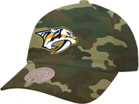 Mitchell & Ness Nashville Predators Logo Camo Adjustable Dad Hat