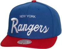 Mitchell & Ness New York Rangers Script 2-Tone Snapback Adjustable Hat