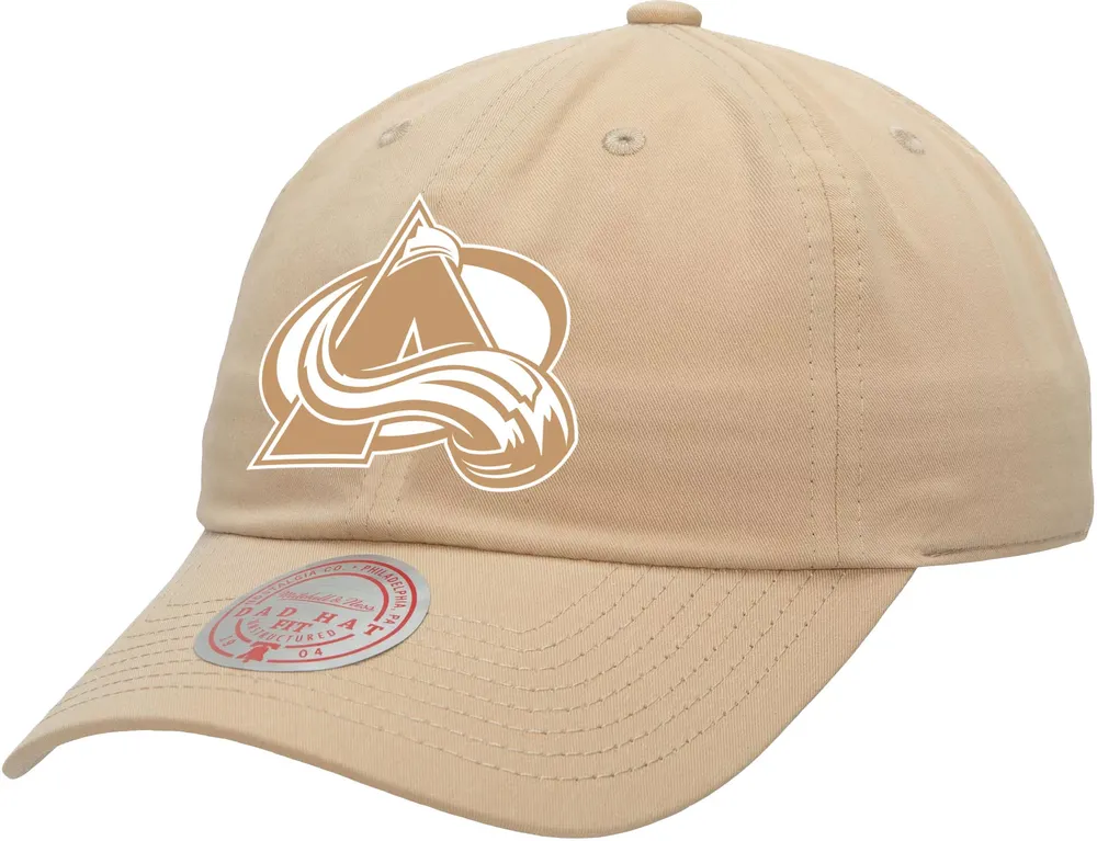 Mitchell & Ness Colorado Avalanche Primary Logo Khaki Dad Hat