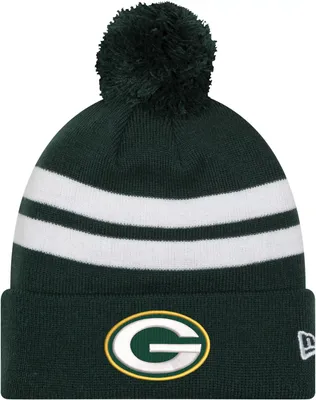 New Era Men's Green Bay Packers Stripe Green Knit