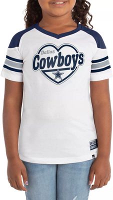 Girls Toddler Gray Dallas Cowboys Team T-Shirt