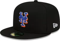 New Era Men's York Mets Black Authentic Collection 59Fifty Fitted Hat