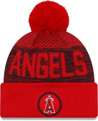 New Era Men's Los Angeles Angels Red Authentic Collection Knit Hat