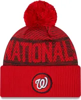 New Era Men's Washington Nationals Red Authentic Collection Knit Hat