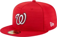 New Era Men's Washington Nationals Clubhouse Red 59Fifty Alternate Fitted Hat