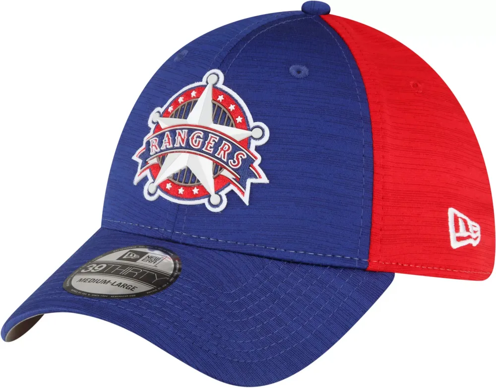 New Era Men's Texas Rangers Clubhouse Dark Blue 39Thirty Stretch Fit Hat