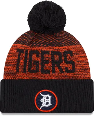 New Era Men's Detroit Tigers Navy Authentic Collection Knit Hat