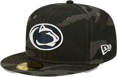 New Era Men's Penn State Nittany Lions Grey 59Fifty Hat