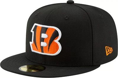 New Era Men's Cincinnati Bengals Logo Black 59Fifty Fitted Hat