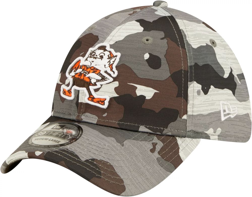 Dick's Sporting Goods New Era Men's Cleveland Browns Sideline Training Camp  2022 Camouflage 39Thirty Stretch Fit Hat