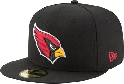 New Era Men's Arizona Cardinals Logo Black 59Fifty Fitted Hat