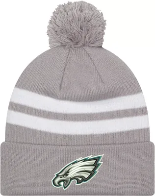 New Era Men's Philadelphia Eagles Stripe Black Knit Beanie