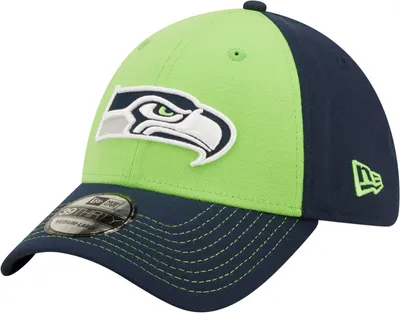 New Era Men's Seattle Seahawks Classic Navy 39Thirty Stretch Fit Hat