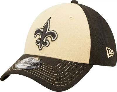 New Era Men's New Orleans Saints Classic Black 39Thirty Stretch Fit Hat